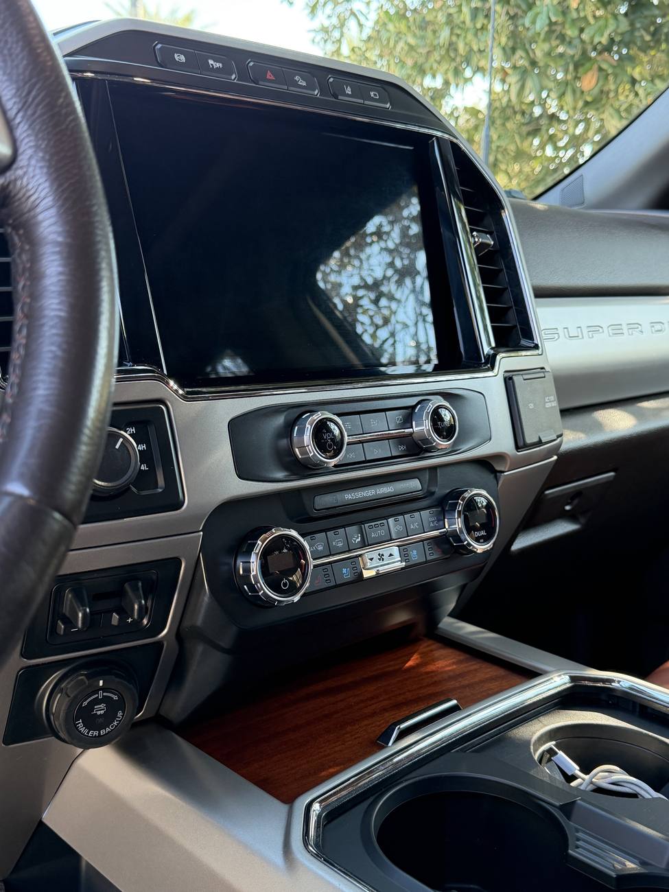 Ford Super Duty truck interior after detail Orlando FL